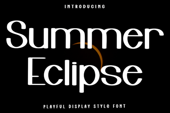 Summer Eclipse Font